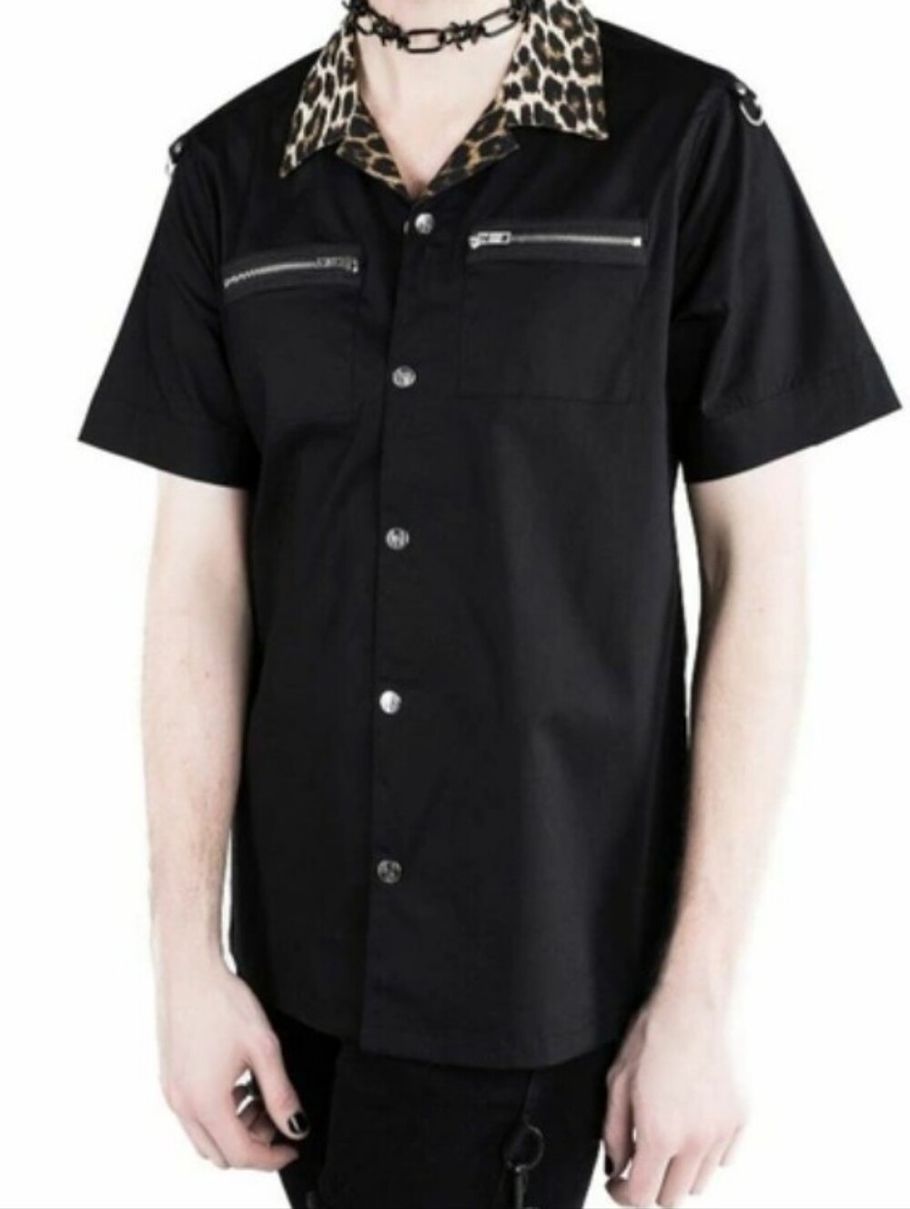Killstar Wild Side Work snap front unisex top